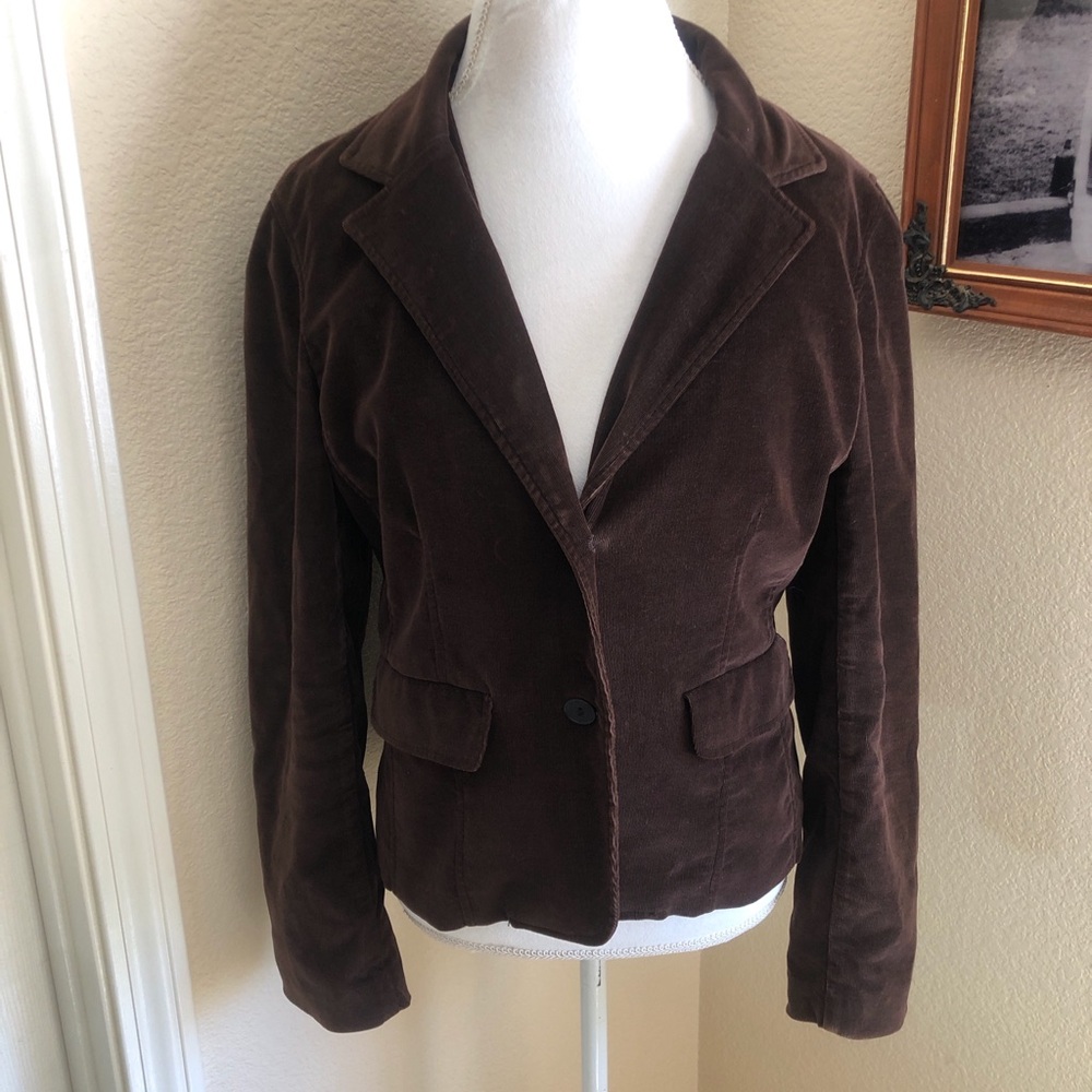 New Frontier Brown Corduroy Women's Blazer Jacket